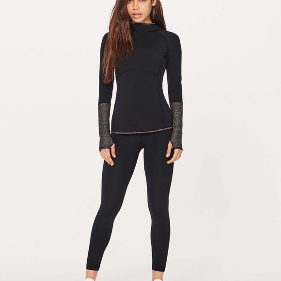 LULULEMON Shape Up Pullover Black Grey Align Top Nulu Long Sleeve Top Shirt 4 - Picture 3 of 13